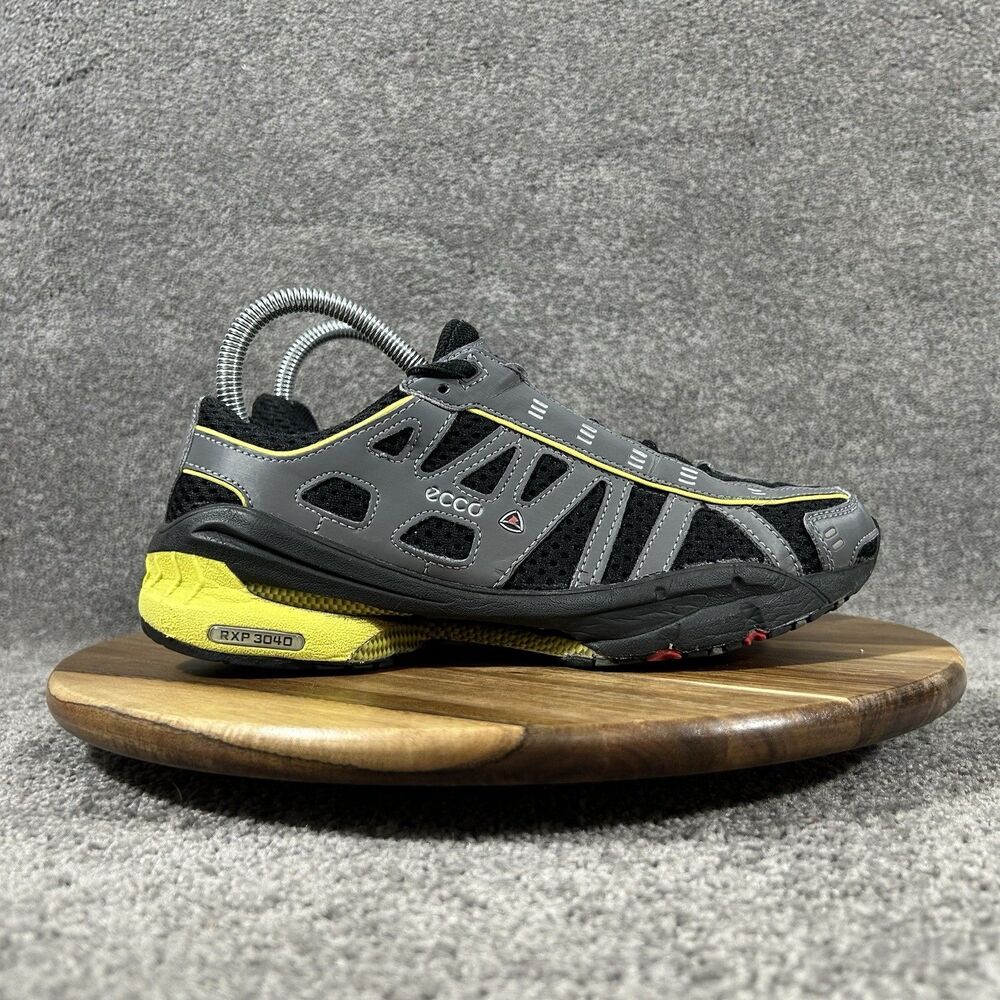 Ecco Receptor RXP 3040 Women’s Size 38 US 7.5 Gray Yellow Athletic Shoes Used